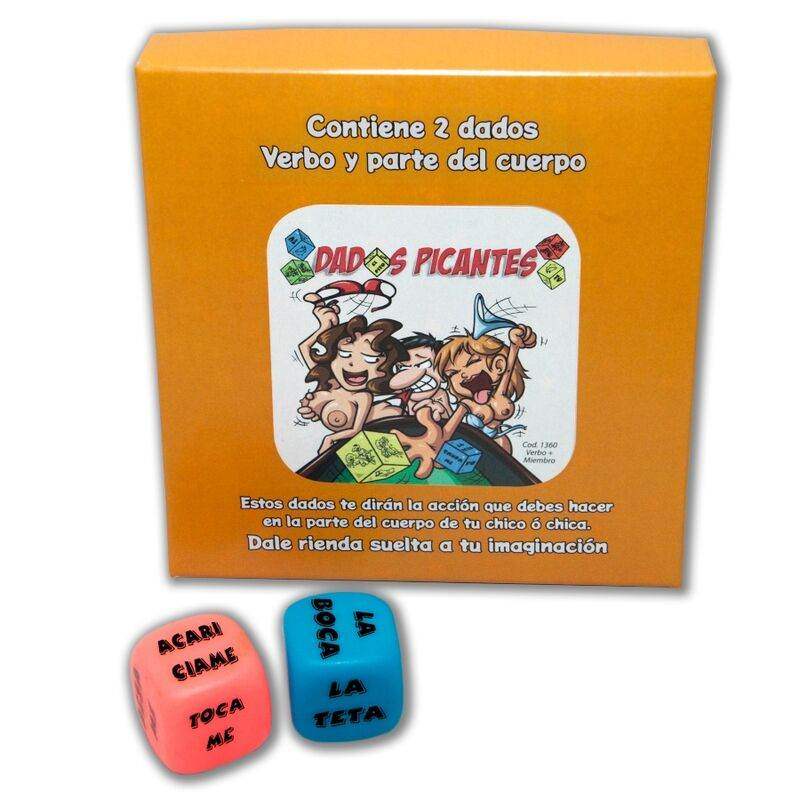 DIABLO PICANTE - 2 WÜRFEL AKTIONSSPIEL UND KÖRPERTEIL - Vanelion Paradise
