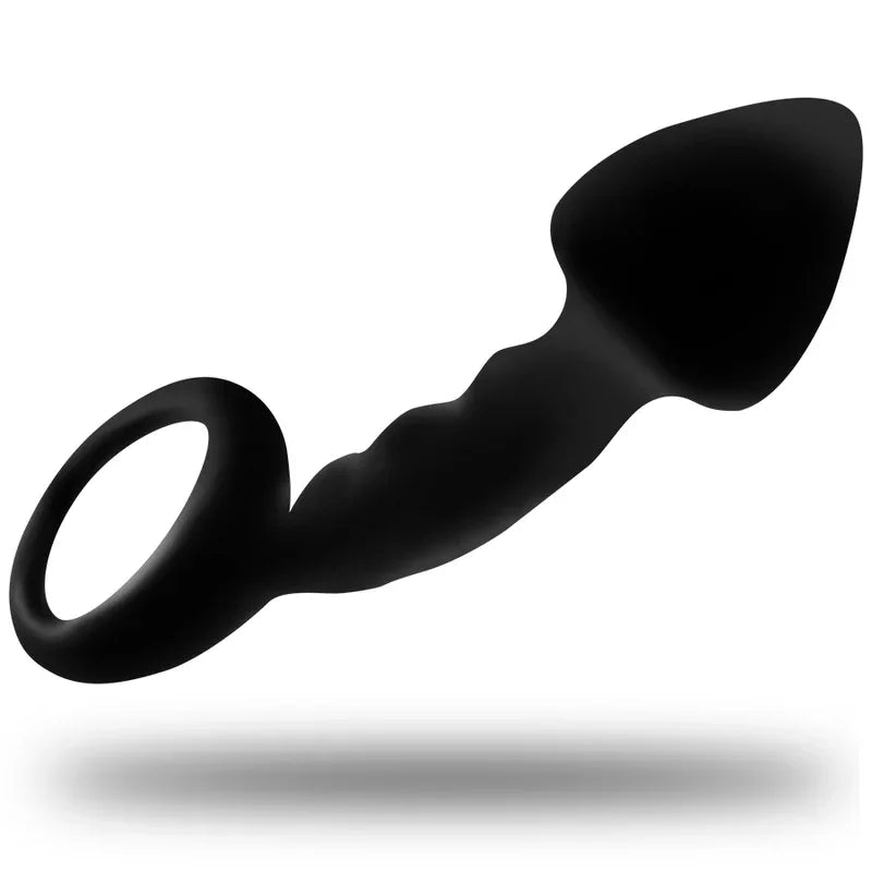 OHMAMA - GERIPPTER ANALPLUG MIT RING - Vanelion Paradise