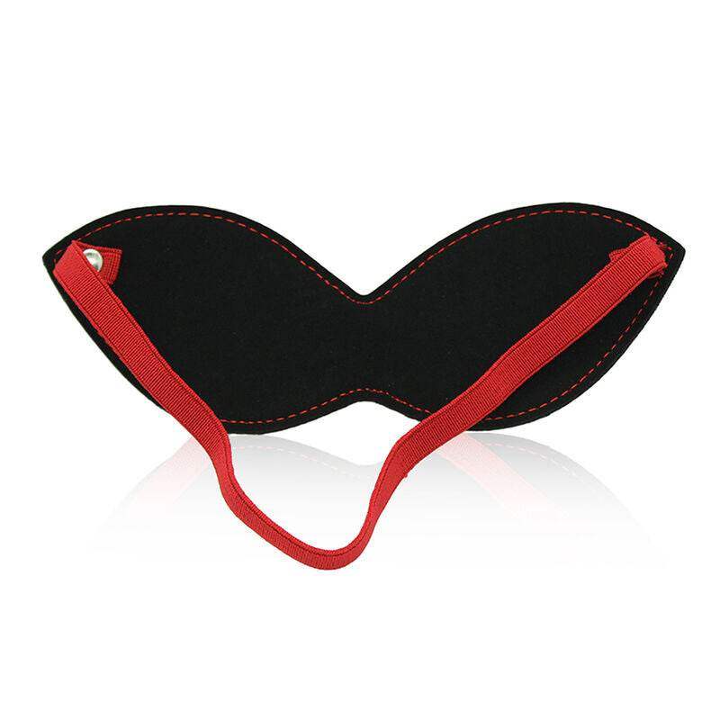 OHMAMA FETISH - SCHWARZ-ROTE MASKE MIT KLEMMEN - Vanelion Paradise