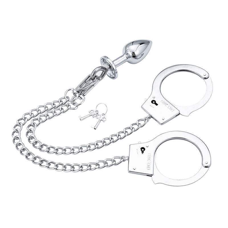 OHMAMA FETISH - HANDSCHELLEN MIT METALL UND STECKER - Vanelion Paradise