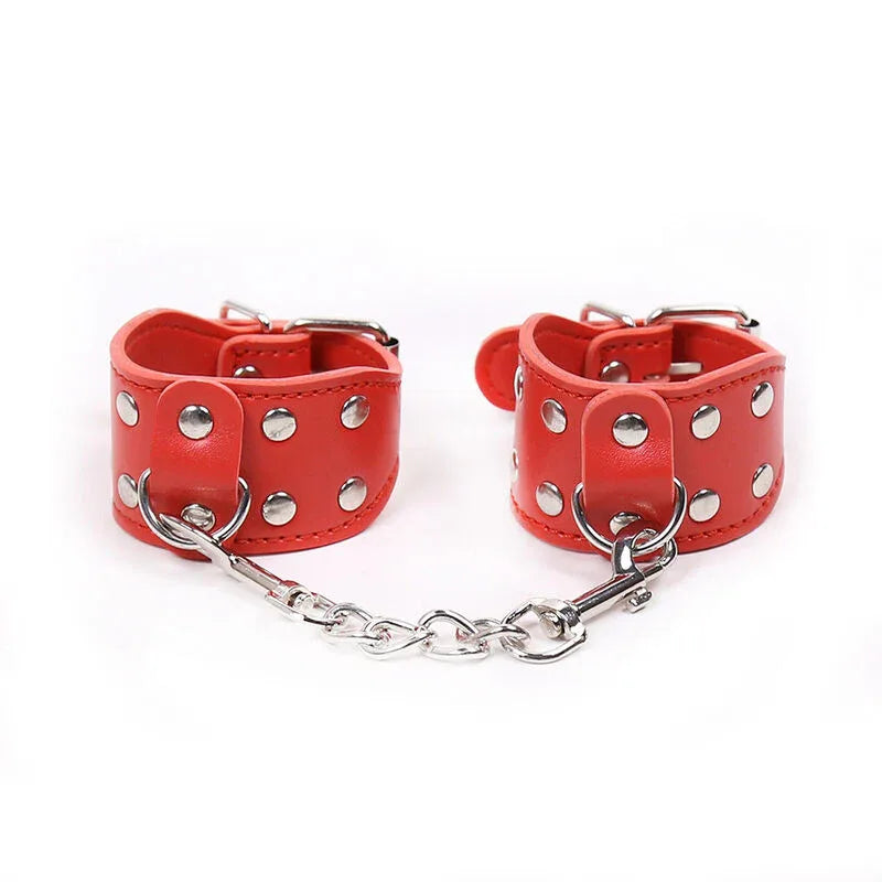 OHMAMA FETISH - VERSTELLBARE HANDSCHELLEN MIT METALLKETTE - Vanelion Paradise