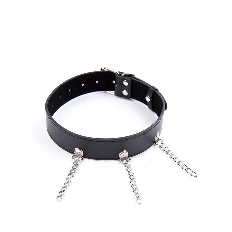 OHMAMA FETISH - FETISCH-HALSKETTE MIT RINGEN - Vanelion Paradise