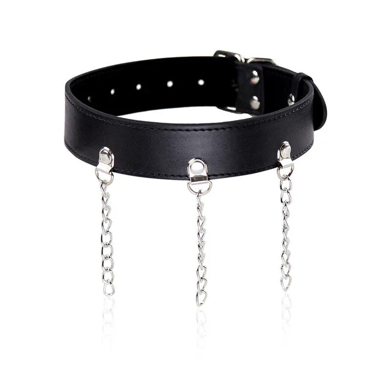 OHMAMA FETISH - FETISCH-HALSKETTE MIT RINGEN - Vanelion Paradise