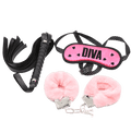 OHMAMA FETISH - BONDAGE-SET AUS HANDSCHELLEN, PEITSCHE UND MASKE - Vanelion Paradise