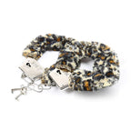 OHMAMA FETISH - SAMT FURLINED METALL HANDGELENK-MANSCHETTEN - Vanelion Paradise