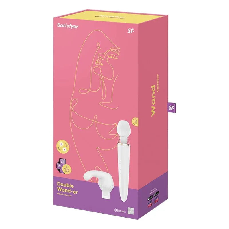 SATISFYER - DOUBLE WANDER APP WEISS - Vanelion Paradise