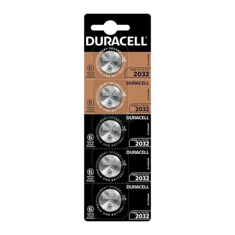 DURACELL - KNOPFBATTERIE LITIO CR2032 3V 5 EINHEIT