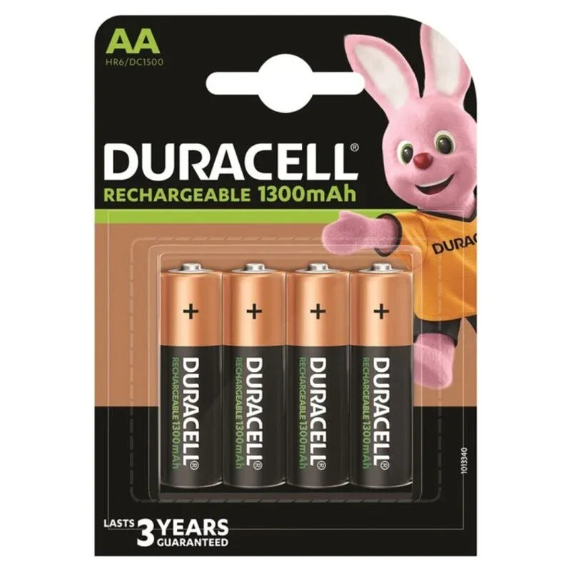 DURACELL - WIEDERAUFLADBARE BATTERIE HR6 AA 1300 mAh 4 EINHEIT - Vanelion Paradise