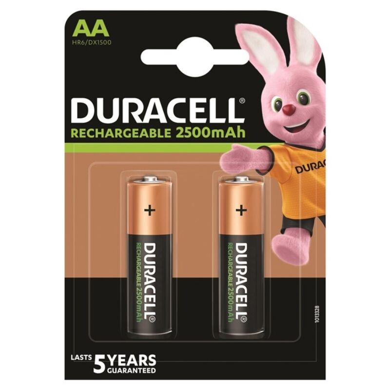 DURACELL - WIEDERAUFLADBARE BATTERIE HR6 AA 2500 mAh 2 EINHEIT