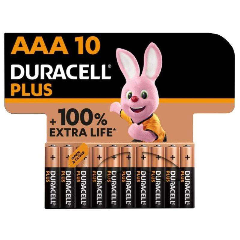 DURACELL - PLUS POWER 100 ALKALINE BATTERIE AAA LR03 10 EINHEIT - Vanelion Paradise