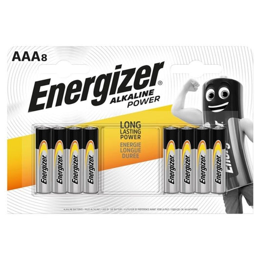 ENERGIZER - ALKALINE BATTERIE POWER AAA LR03 8 EINHEIT