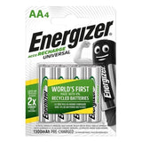 ENERGIZER - UNIVERSAL WIEDERAUFLADBARE BATTERIE HR6 AA 1300 mAh 4 EINHEIT - Vanelion Paradise