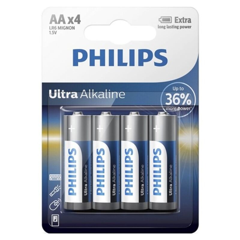 PHILIPS - ULTRA ALKALIBATTERIE AA LR6 4 EINHEIT