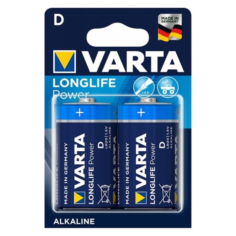 VARTA - LONGLIFE POWER ALKALIBATTERIE D LR20 2 EINHEIT