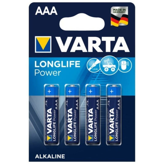 VARTA - LONGLIFE POWER ALKALIBATTERIE AAA LR03 4 EINHEIT