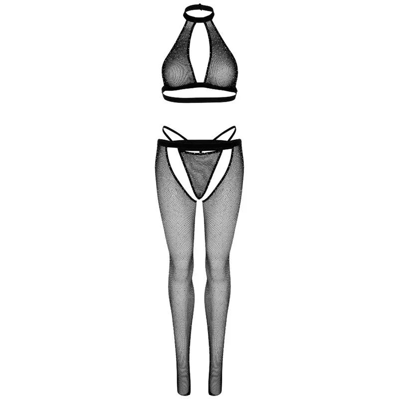 LEG AVENUE - FISCHNETZTOP, G-STRING UND STRUMPFHOSE - Vanelion Paradise