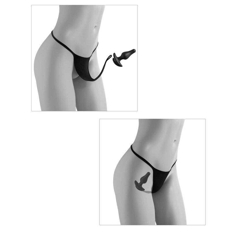 HOOK UP PANTIES - CROTCHLESS PLEASURE PEARLS SIZE XL/XXL - Vanelion Paradise