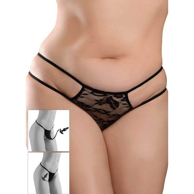HOOK UP PANTIES - CROTCHLESS PLEASURE PEARLS SIZE XL/XXL - Vanelion Paradise