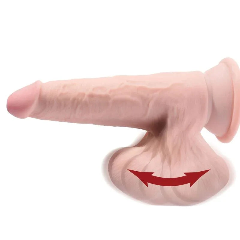 KING COCK - PLUS 3D DILDO SWINGING BALLS 24.5 CM HELLE HAUT - Vanelion Paradise