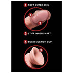 KING COCK - PLUS 3D DILDO SWINGING BALLS 24.5 CM BRAUN - Vanelion Paradise