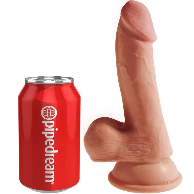 KING COCK - PLUS 3D DILDO MIT EIER 17 CM - Vanelion Paradise
