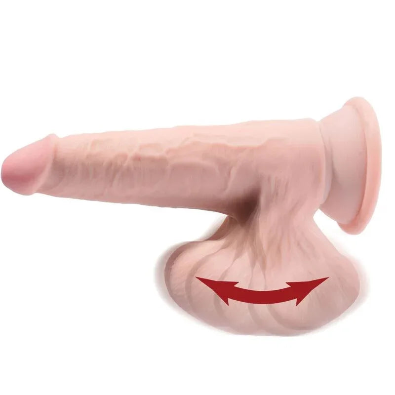 KING COCK - PLUS 3D DILDO SWINGING BALLS 15.2 CM HELLE HAUT - Vanelion Paradise