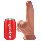 KING COCK - PLUS 3D DILDO SWINGING BALLS 15.2 CM - Vanelion Paradise