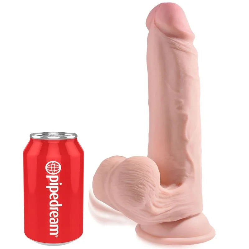 KING COCK - PLUS 3D DILDO SWINGING BALLS 20.3 CM - Vanelion Paradise