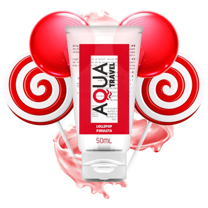 AQUA TRAVEL - LOLLIPOP FLAVOUR SCHMIERMITTEL AUF WASSERBASIS - 50 ML - Vanelion Paradise
