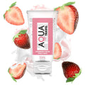 AQUA TRAVEL - SCHMIERMITTEL AUF WASSERBASIS MIT ERDBEER-CREME-GESCHMACK - 50 ML - Vanelion Paradise