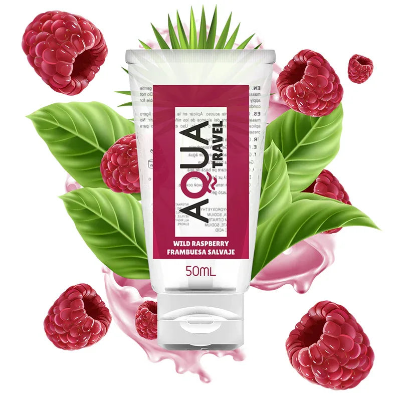 Aqua Travel Gleitgel Himbeere 50 ml – wasserbasiert & kondomsicher - Vanelion Paradise