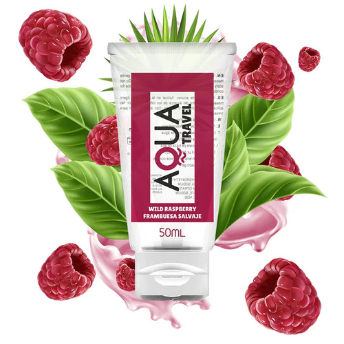 Aqua Travel Gleitgel Himbeere 50 ml – wasserbasiert & kondomsicher - Vanelion Paradise