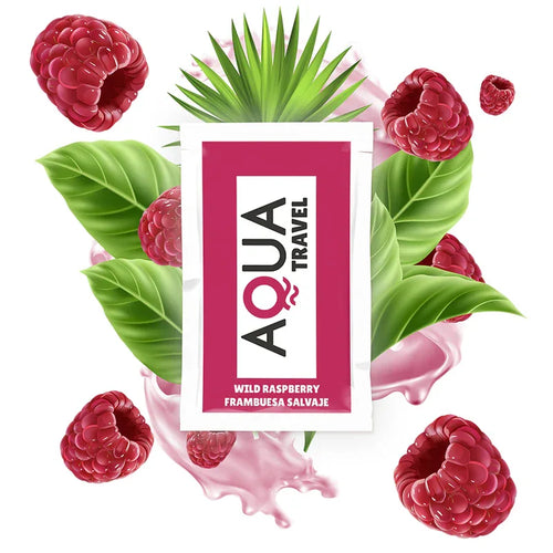 AQUA TRAVEL - GLEITMITTEL AUF WASSERBASIS MIT WILD-HIMBEER-GESCHMACK 6 ML - Vanelion Paradise