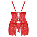 OBSESSIVE - BLOSSMINA CHEMISE UND TANGA 4XL/5XL - Vanelion Paradise