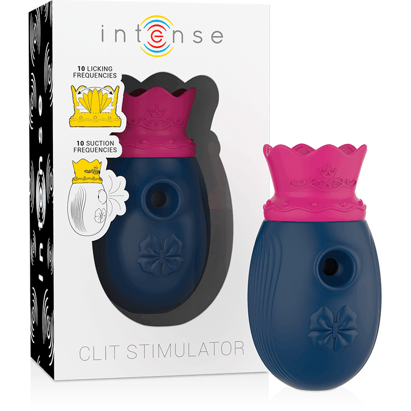 INTENSE - CLIT STIMULATOR 10 LECK- UND SAUGFREQUENZEN - BLAU - Vanelion Paradise