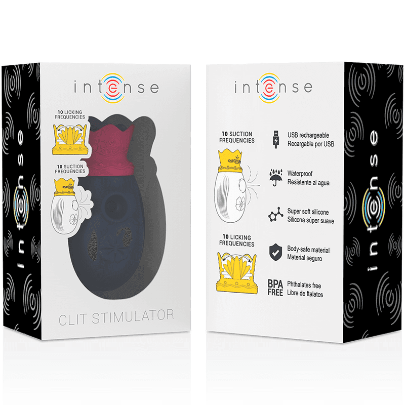 INTENSE - CLIT STIMULATOR 10 LECK- UND SAUGFREQUENZEN - BLAU - Vanelion Paradise