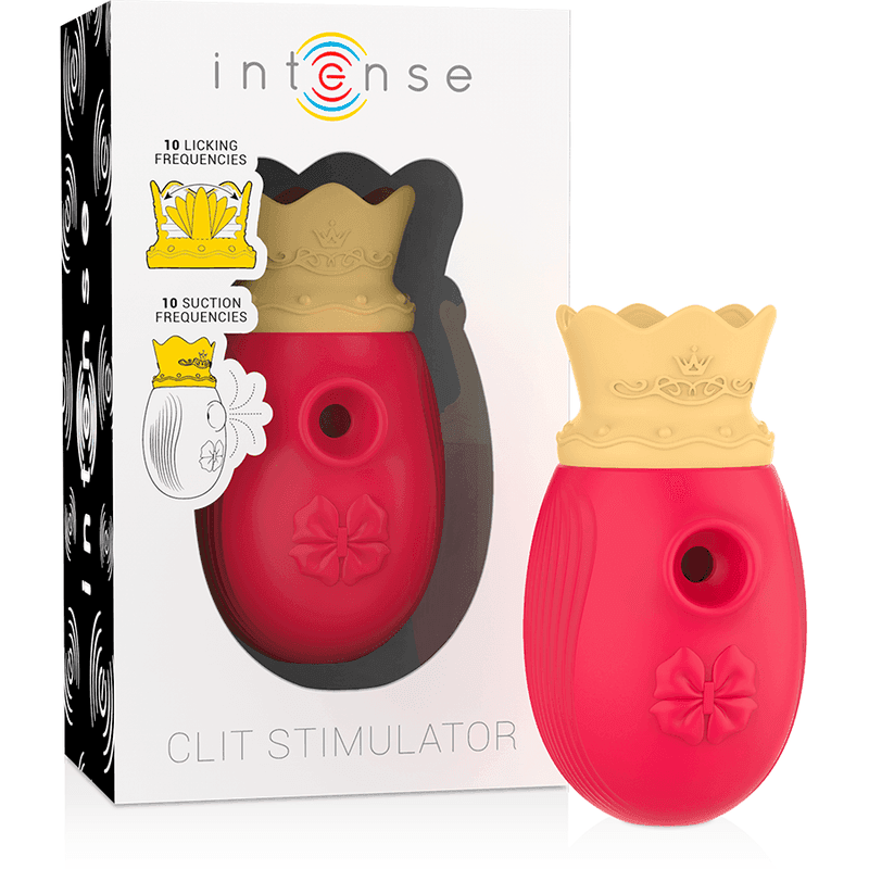 INTENSE - CLIT STIMULATOR 10 LECK- UND SAUGFREQUENZEN - ROT - Vanelion Paradise