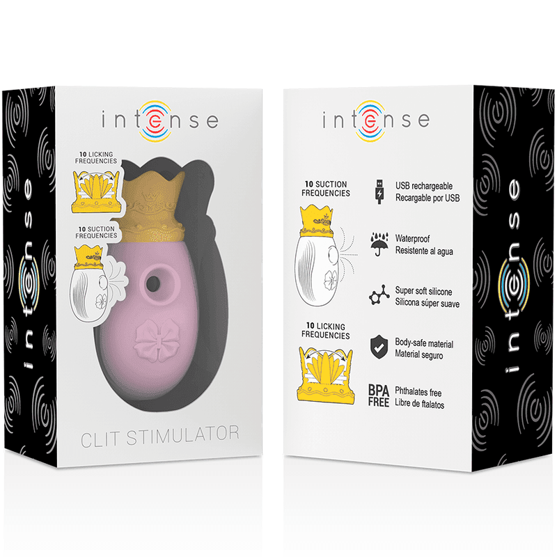 INTENSE - CLIT STIMULATOR 10 LECK- UND SAUGFREQUENZEN - PINK - Vanelion Paradise
