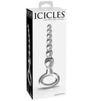 Icicles No. 67 – Analstecker aus Glas mit Kugelstruktur, handgefertigt - Vanelion Paradise