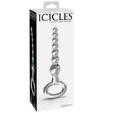 Icicles No. 67 – Analstecker aus Glas mit Kugelstruktur, handgefertigt - Vanelion Paradise