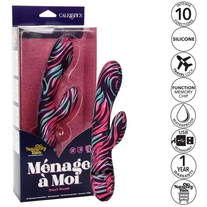 CALEXOTICS - MENAGE A MOI DUAL WAND VIBRATOR - Vanelion Paradise