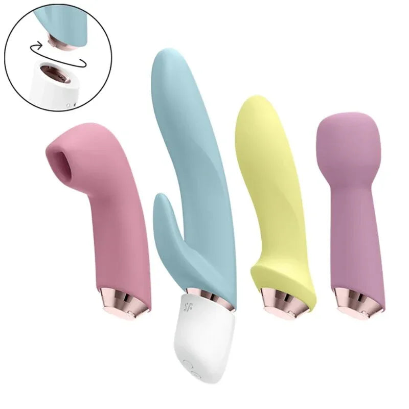SATISFYER - MARVELOUS FOUR VIBRATOR UND LUFTPULSSET - Vanelion Paradise
