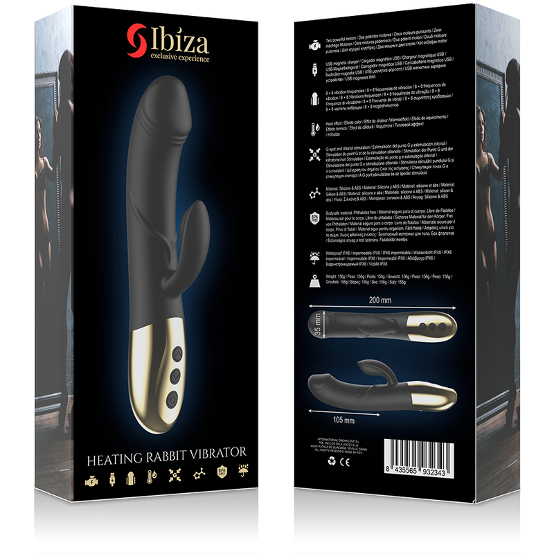 IBIZA - LEISTUNGSSTARKER ANATOMISCHER VIBRATOR MIT KANINCHEN