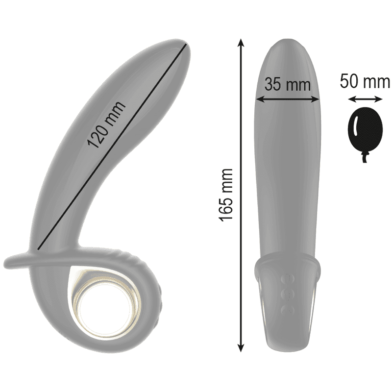 IBIZA - LEISTUNGSSTARKER AUFBLASBARER ANAL/VAGINAL-VIBRATOR MIT FERNBEDIENUNG - Vanelion Paradise
