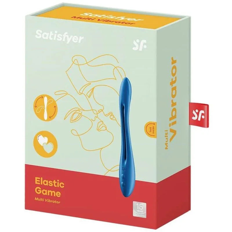 SATISFYER - ELASTIC GAME MULTI VIBRATOR BLAU - Vanelion Paradise