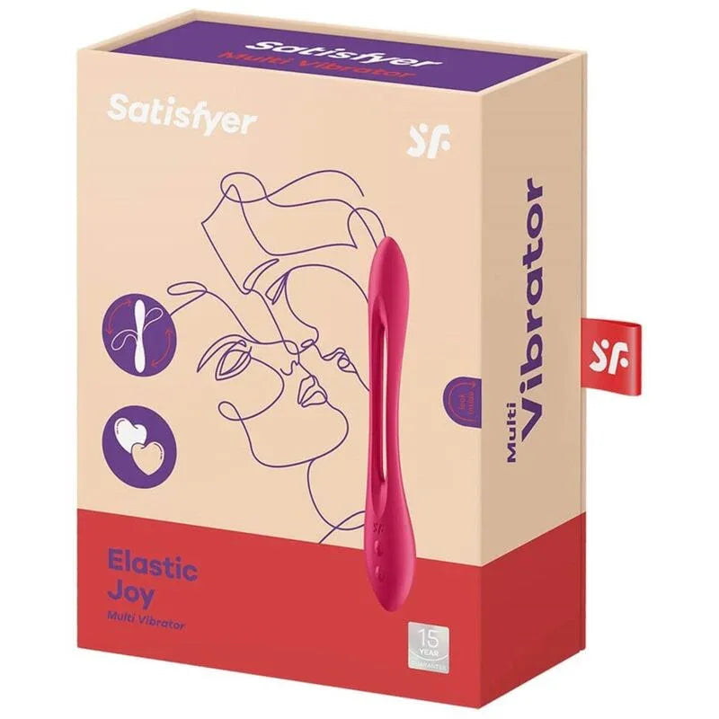 SATISFYER - ELASTIC JOY MULTI VIBRATOR ROT - Vanelion Paradise