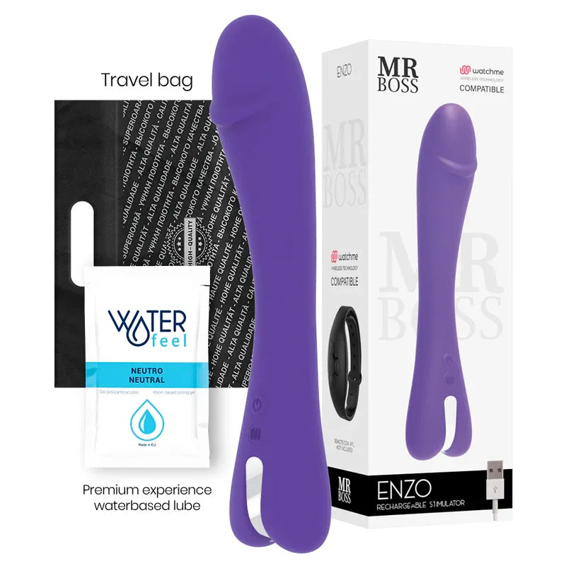 MR BOSS ENZO Vibrator mit Watchme Fernbedienung, wasserdicht - Vanelion Paradise