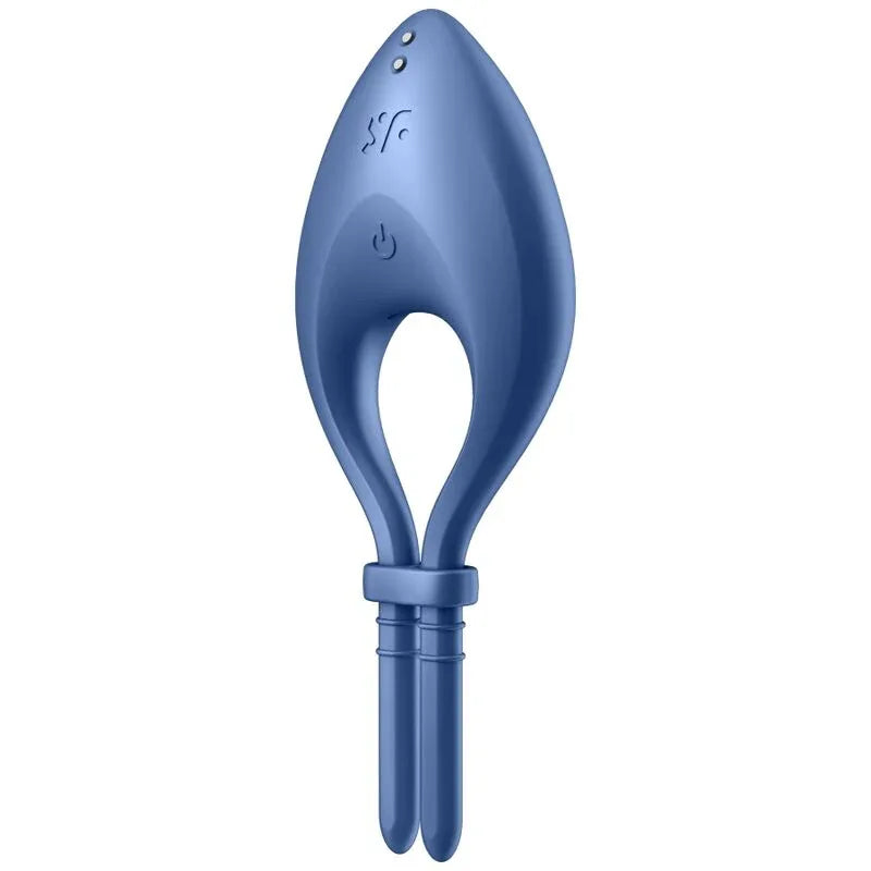 SATISFYER - BULLSEYE RING VIBRATOR APP BLAU - Vanelion Paradise