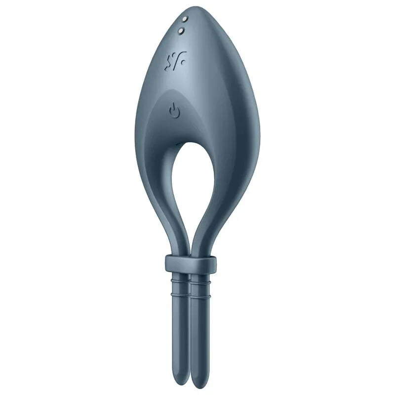 SATISFYER - BULLSEYE RING VIBRATOR APP GRAU - Vanelion Paradise