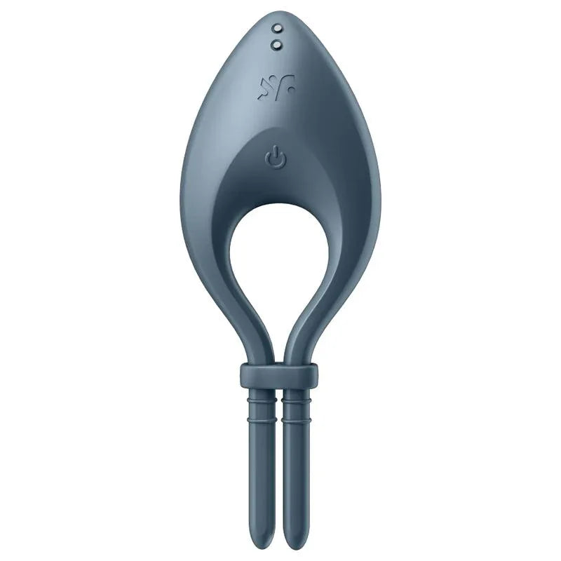 SATISFYER - BULLSEYE RING VIBRATOR APP GRAU - Vanelion Paradise